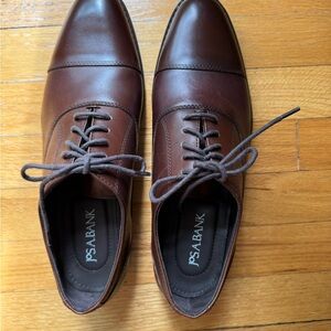 Jos. A. Bank Brown Leather Cap Toe Oxfords